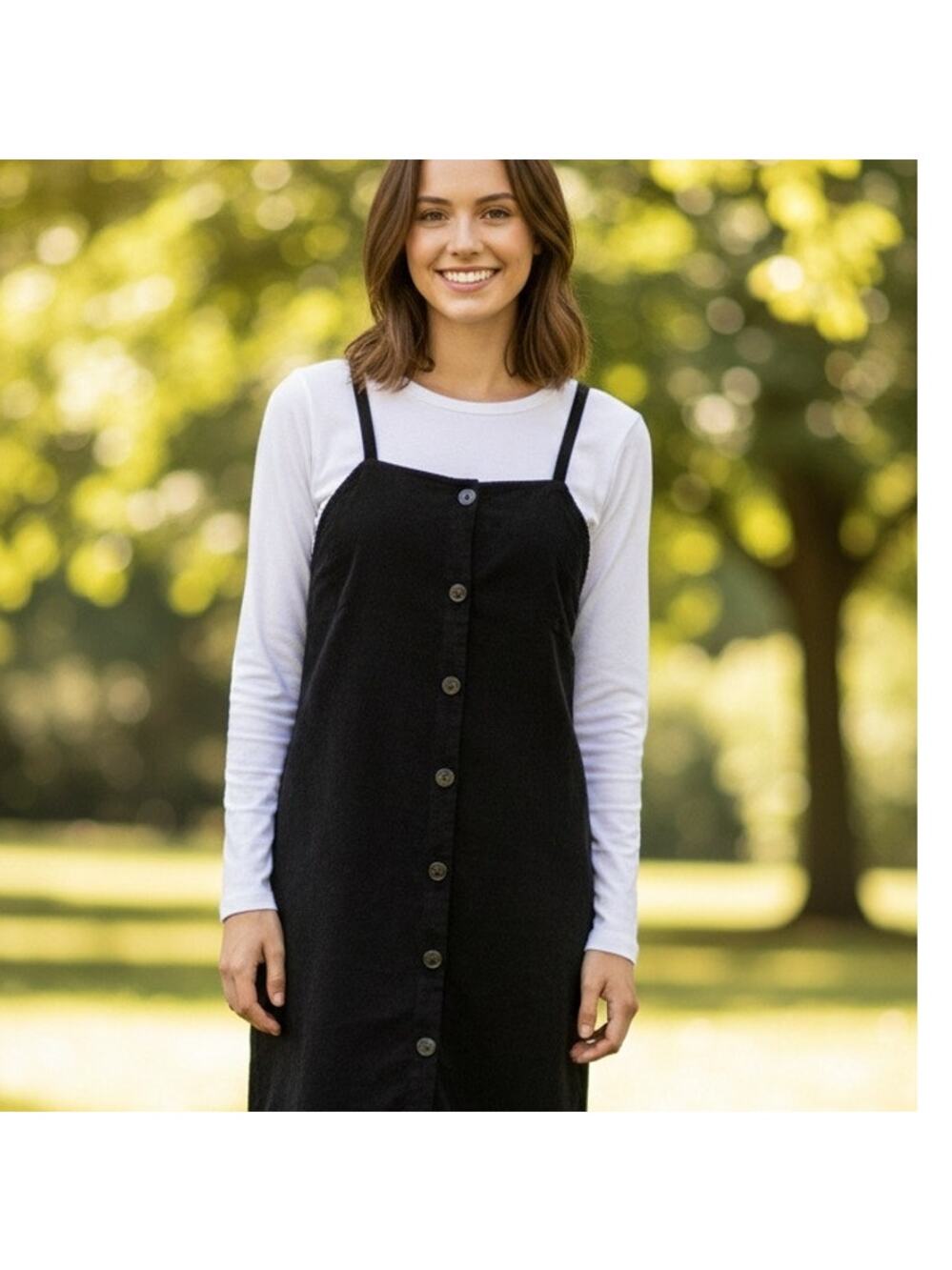 Very J corduroy jumper/ shift dress